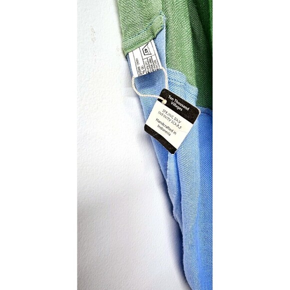 TEN THOUSAND VILLAGES Handcrafted Artist Original Infinity Scarf NWT $34 - Picture 4 of 5